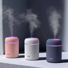 Load image into Gallery viewer, 300ml Air Humidifier USB Ultrasonic Aroma Essential Oil Romantic Soft Light Humidifier
