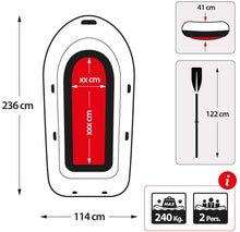 Load image into Gallery viewer, Seahawk Crew High quality Gaint Inflatable Canoe Rowing Air Fishing Boat
